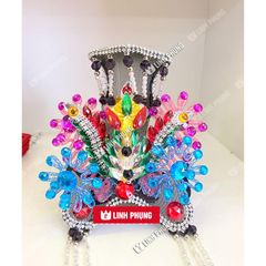 Mão 5 bà Ngũ hành cho tượng cao 20cm ni16 ngũ sắc