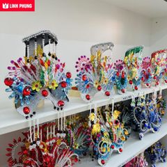 Combo 5 Mão Bà Ngũ Hành Nương Nương mẫu đá ngũ sắc dành cho tượng cao 30cm ni 18 (không áo)
