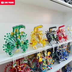 Mão 5 Bà Ngũ Hành (không áo) mẫu Hột Đá Toàn Màu cho tượng cao 40cm ni 22cm