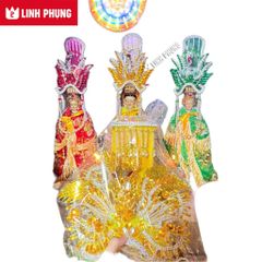 Áo Mão 3 Cô Trong Hang-  Động Ba Cô núi bà Đen Tây Ninh – Đồ Cúng Thủ Công Cao Cấp Trang Nghiêm Linh Phụng