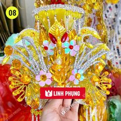 Mão bà Đia Mẫu - tượng cao 40cm (Ni 22cm) - Đen/Vàng