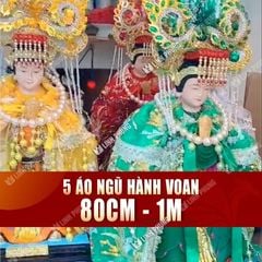 Áo 5 Bà Ngũ Hành Nương Nương Vải Voan 2 Lớp - Size: 80cm, 1M - Mã SP: CVO80, CVO1M, ANH