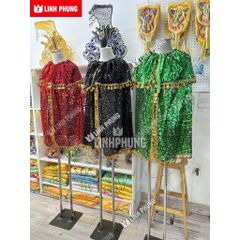 Áo choàng Quan Âm vải kim sa - Size tượng 20cm - 60cm, Mã: KS9L