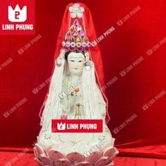 Mão Bà Quan Âm mẫu hột đá (không áo) - dành cho tượng cao 30cm ni18cm