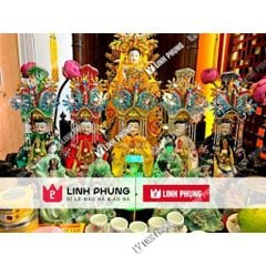 Combo áo mão 5 bà Ngũ Hành Nương Nương dành tượng cao 30cm và 40cm