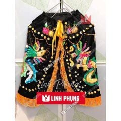 Áo mão bà Diêu Trì Địa Mẫu màu đen dành cho tượng cao 30cm đến 40cm