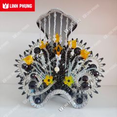 Mão bà Địa Mẫu khung lưới đính đá - Size tượng: 50cm (Ni 26cm) - BTM