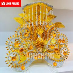 Combo áo mão Bà Chúa Xứ tượng cao 80cm,1m,1m2,1m4 (vàng, đỏ, ngũ sắc)
