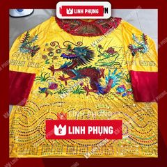 Áo Bà Châu Đốc An Giang loại Áo Mặc Rồng Phụng Chìm kết Kim Sa kích cỡ 1m8