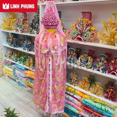 Áo Choàng Voan 2 Lớp - Size: 3m, 3m5 | Phù Hợp Tượng Bà Quan Âm, Địa Mẫu, Chúa Xứ, Ngũ Hành - Mã: CVO, QAV