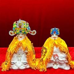 Combo áo mão Thần Tài Thổ Địa dành cho tượng cao từ 10cm đến 40cm - Đo vòng đầu tượng lấy size