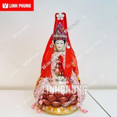 Combo áo mão Quan Âm vải voan - tượng cao 20cm, 30cm, 40cm - Mã: QAH, QAV