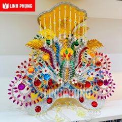 Combo áo mão Bà Chúa Xứ tượng cao 80cm,1m,1m2,1m4 (vàng, đỏ, ngũ sắc)