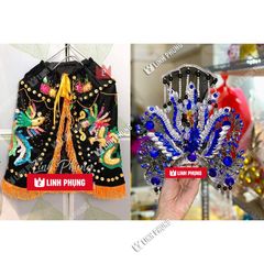 Combo áo choàng & mão bà Địa Mẫu (30cm, 40cm) - BCN