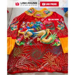 [FREESHIP] Áo Bà Châu Đốc An Giang - Rồng nổi kết cườm mẫu cá (Vàng, Đỏ) - Mã: MNCDCA