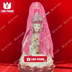 Mão Bà Quan Âm mẫu hột đá (không áo) - dành cho tượng cao 30cm ni18cm