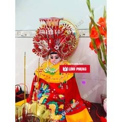 Áo mặc có tay dành cho tượng ngồi kícḣ cỡ từ 40cm đến 60cm