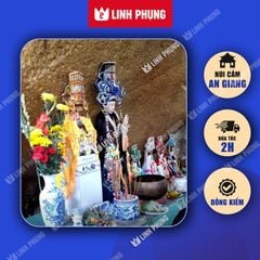 Áo Mão Mẹ Địa Mẫu Núi Cấm An Giang – Đồ Cúng Thủ Công Cao Cấp Trang Nghiêm kích cỡ áo dài 1m ni40 – Linh Phụng