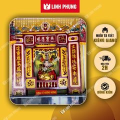 Miếu Bà Tà Kiết - Áo Mão Bà Chúa Xứ Nguyên Nhung kích cỡ dài 1m2 ni60 Đồ Cúng Cao Cấp Trang Nghiêm - Linh Phụng