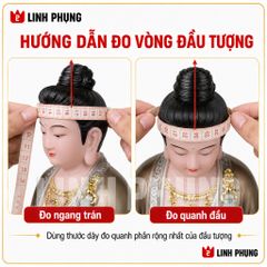 Combo Áo Mão Mẹ Quan Âm Kim Sa - Tượng cao từ 60CM - 2M - Mã: KS9L, QAS