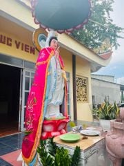 Áo Quan Âm thêu sen trúc (1m- 3m5) - Mã: QAT