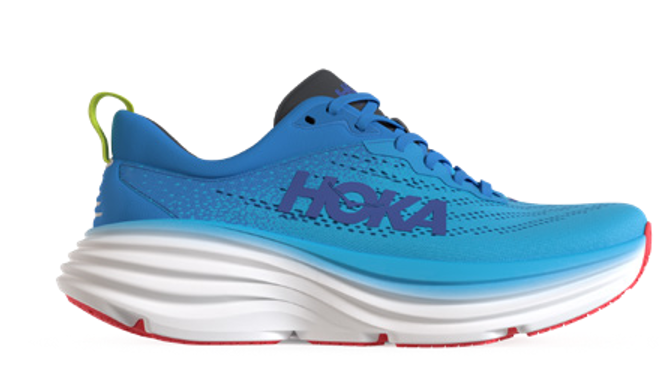  Giày Chạy Bộ Nam HOKA Bondi 8 Wide - Màu Xanh (Virtual Blue) - SS24 