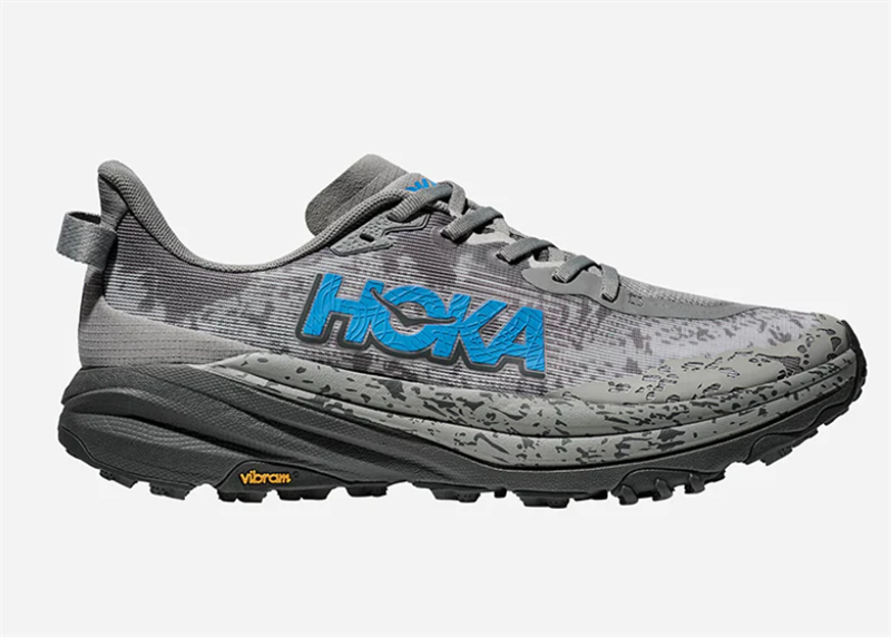  Giày Chạy Trail Nam Hoka Speedgoat 6 Wide - Màu Xám Xanh - FW24 