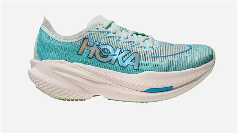  Giày Chạy Bộ Nữ HOKA Mach X 2 Wide - Màu Trắng Tuyết (Snow Melt) - SS25 