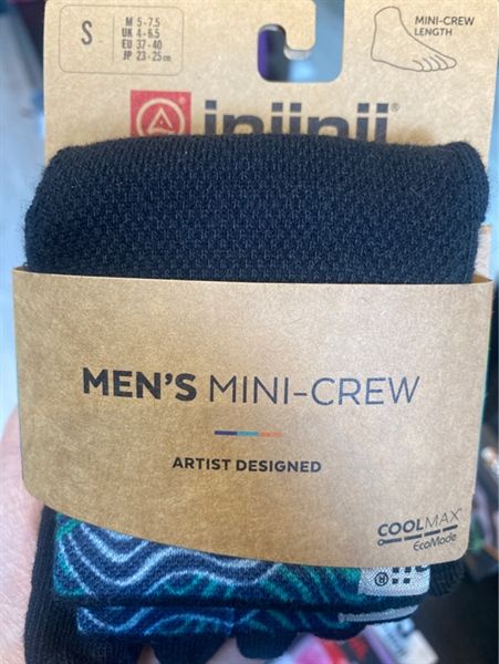  Tất Chạy Trail 5 Ngón Nam Injinji Artist Designed Midweight Mini-Crew 