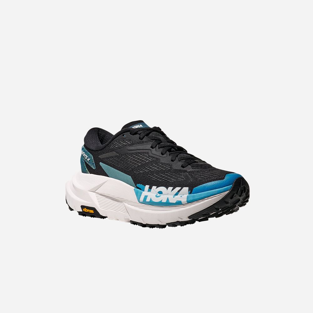  Giày Chạy Trail Nữ Hoka Mafate X - BLACK / SKYWARD BLUE - FW25 