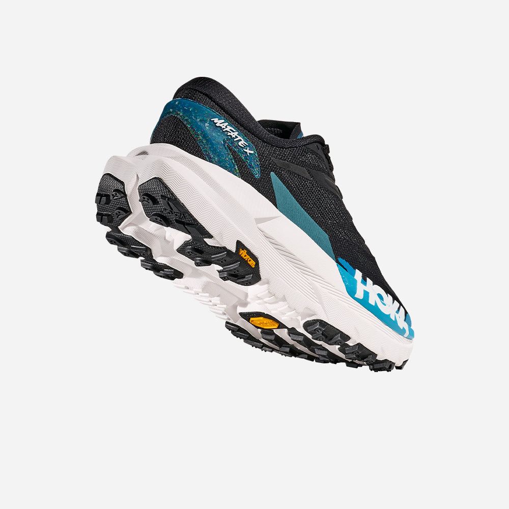  Giày Chạy Trail Nữ Hoka Mafate X - BLACK / SKYWARD BLUE - FW25 
