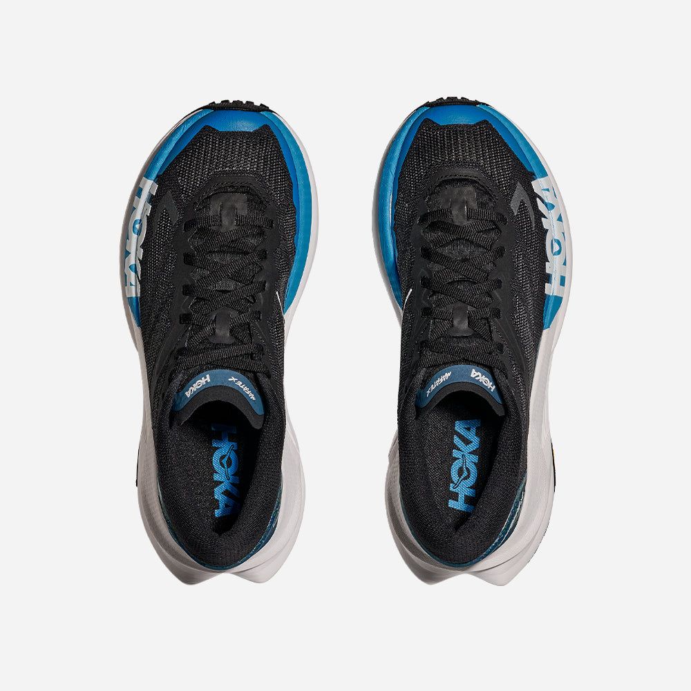  Giày Chạy Trail Nữ Hoka Mafate X - BLACK / SKYWARD BLUE - FW25 