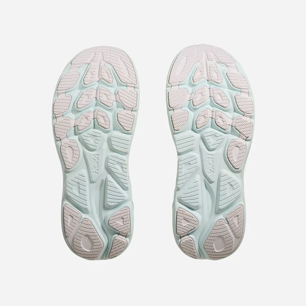  Giày Chạy Bộ Nữ Hoka Clifton 10 - Màu Trắng Xanh Da Trời 