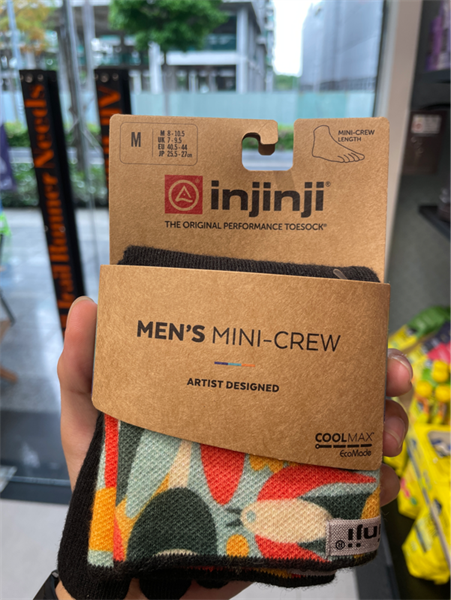  Tất Chạy Trail 5 Ngón Nam Injinji Artist Designed Midweight Mini-Crew 