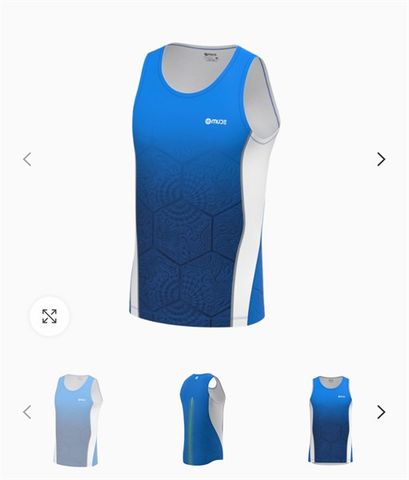  Áo Ba Lỗ Nam Singlet BCN - Màu Xanh Họa Tiết (Tiles Blue) 