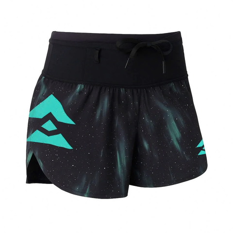  Quần Short Chạy Bộ Nữ T8 Sherpa Short - Màu Cực Quang (Aurora) 