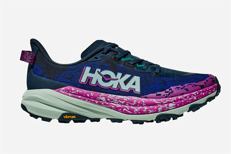  Giày Chạy Trail Nam Hoka Speedgoat 6 Wide - Màu Xám Bão (Stormy) - FW24 