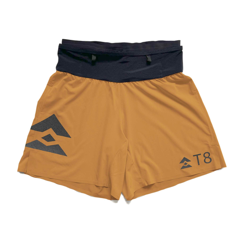  Quần Short Chạy Bộ Nữ T8 Sherpa Shorts V2 - Màu Vàng Gold 
