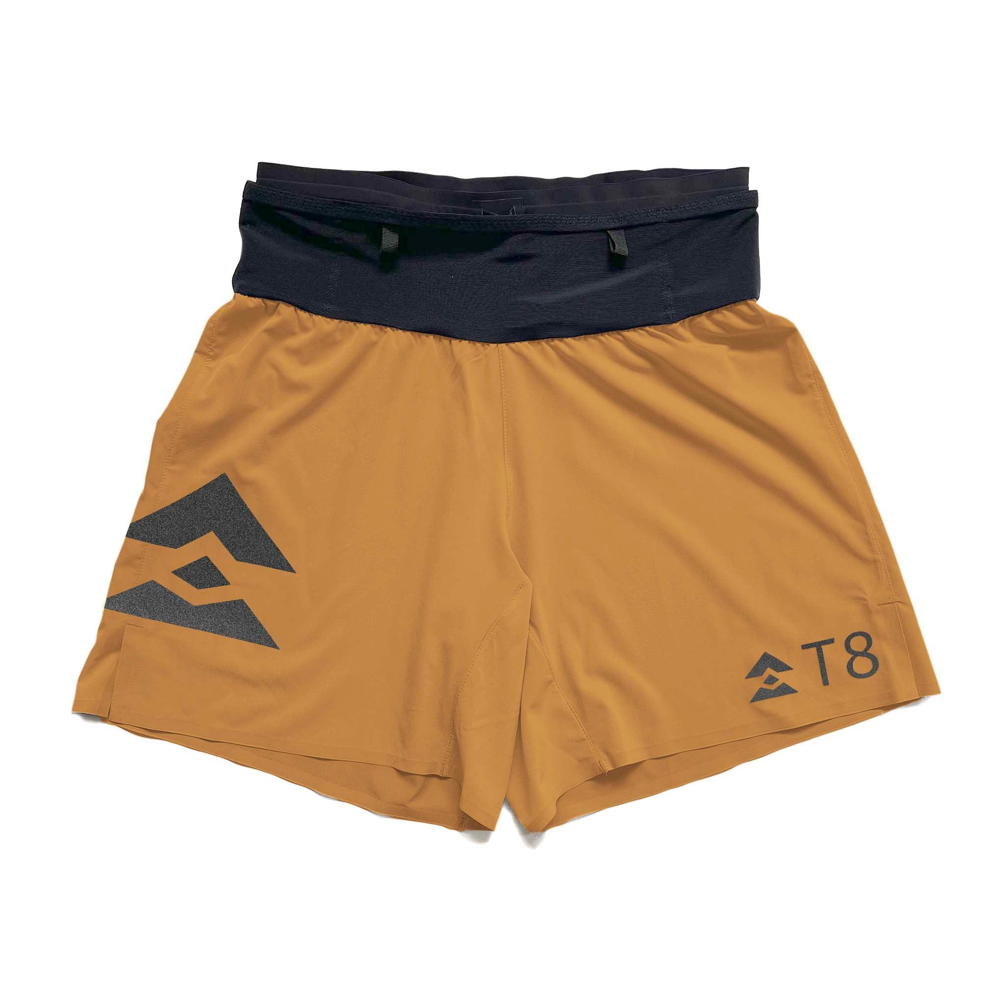  Quần Short Chạy Bộ Nữ T8 Sherpa Shorts V2 - Màu Vàng Gold 