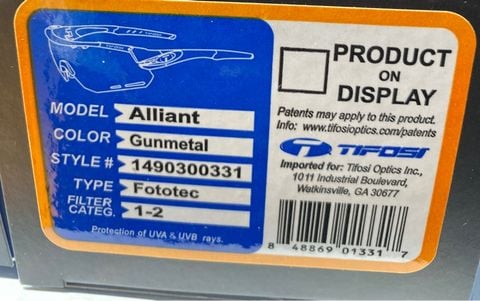  Kính Mát Thể Thao TIFOSI ALLIANT 