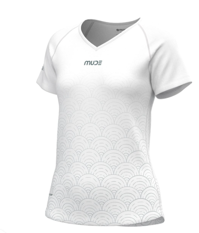  Áo Chạy Bộ Nữ Running T-Shirt - Họa Tiết Sóng (Waves White) 