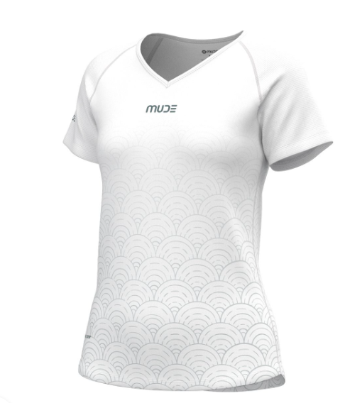  Áo Chạy Bộ Nữ Running T-Shirt - Họa Tiết Sóng (Waves White) 