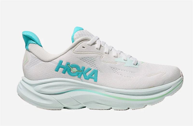  Giày Chạy Bộ Nữ Hoka Clifton 10 - Màu Trắng Xanh Da Trời 