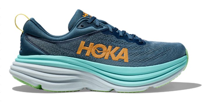  Giày Chạy Bộ Nam HOKA Bondi 8 Wide - Màu Xanh Mòng Két (Teal) - SS24 