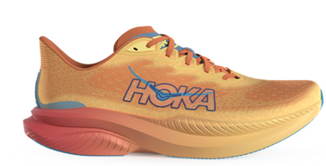  Giày Chạy Bộ Nam HOKA Mach 6 Wide -POPPY - SS24 