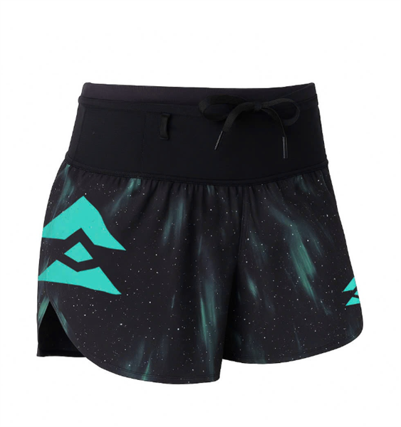  Quần Short Chạy Bộ Nữ T8 Sherpa Short - Màu Cực Quang (Aurora) 