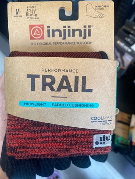  Tất Chạy Trail 5 Ngón Injinji Trail Midweight Mini Crew 
