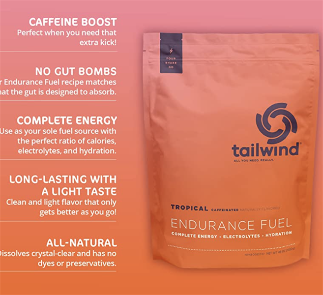  Bột Năng Lượng Tailwind Caffeinated Endurance Fuel - Gói 50 serving 