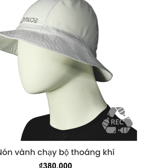  Nón Tai Bèo Chạy Bộ MUDE Running Breathable Bucket Hat - Màu Trắng 