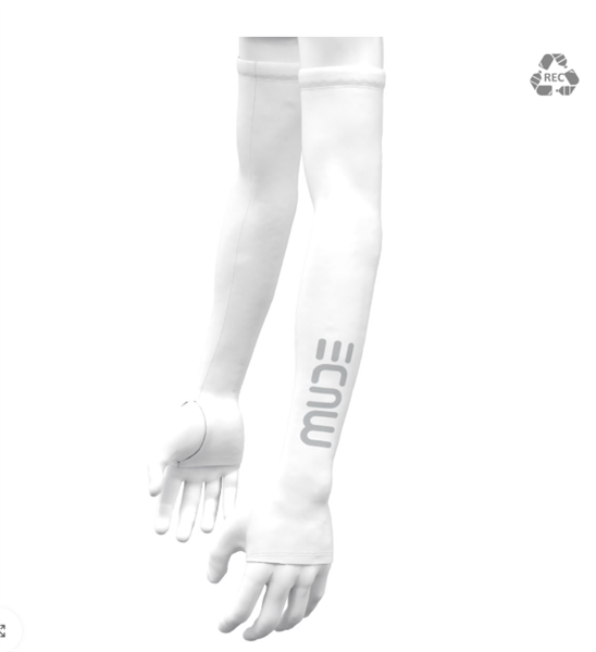  Ống Tay Xỏ Ngón Mude Arm Sleeves Thumb - Màu Trắng 